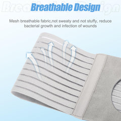 NIdreamCE post-surgery belt stabilizes the stoma during recovery with comfortable compression.
