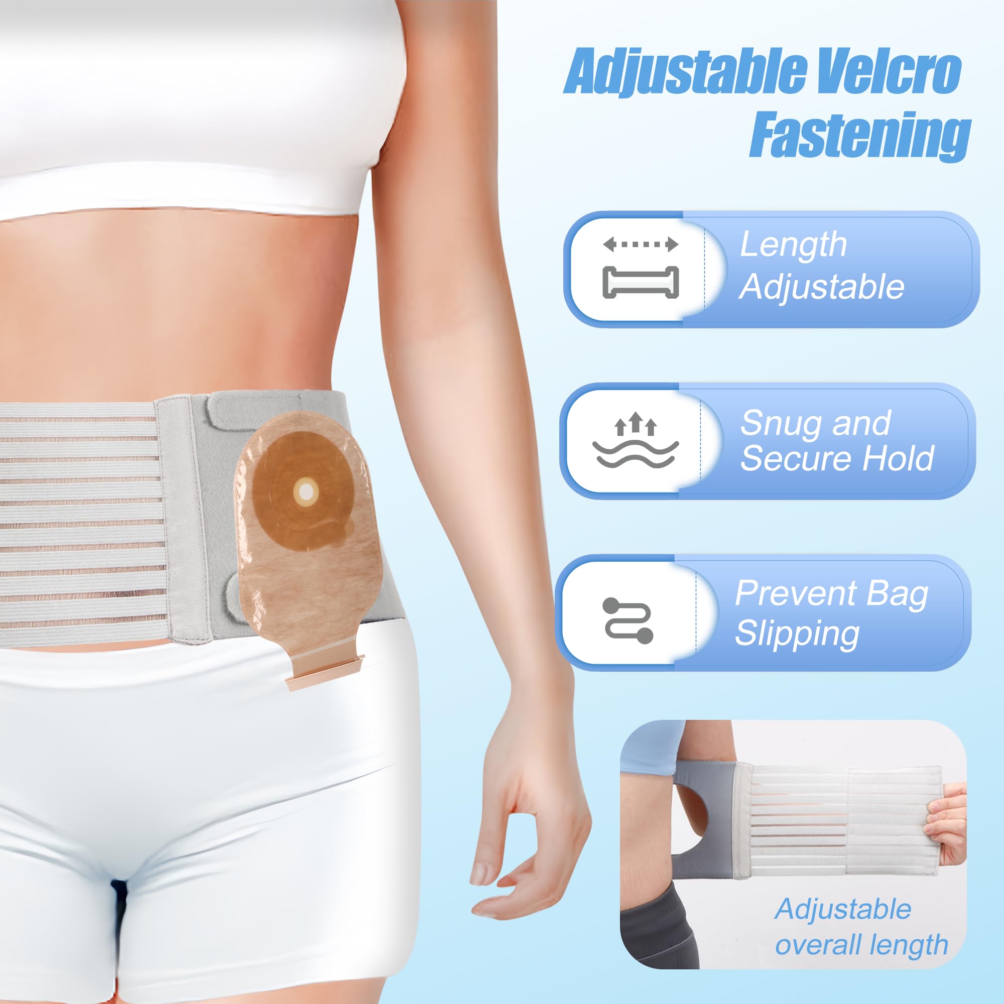 NIdreamCE belt offers universal compatibility with most ostomy bags for easy daily use.