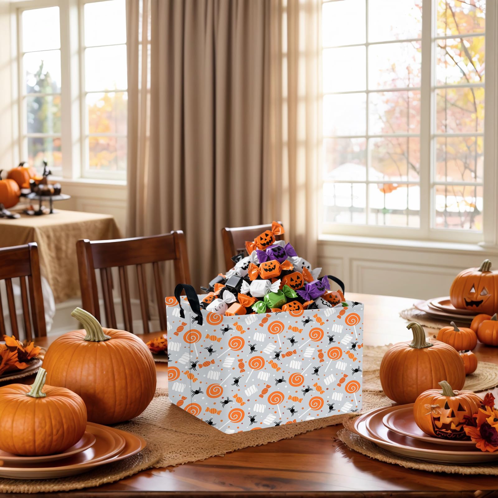NIETEIN 36-liter capacity holds treats, toys, or seasonal decor.