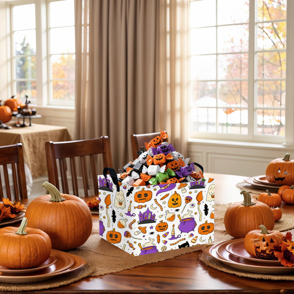 NIETEIN kids' toy organizer in Halloween theme helps keep rooms tidy.