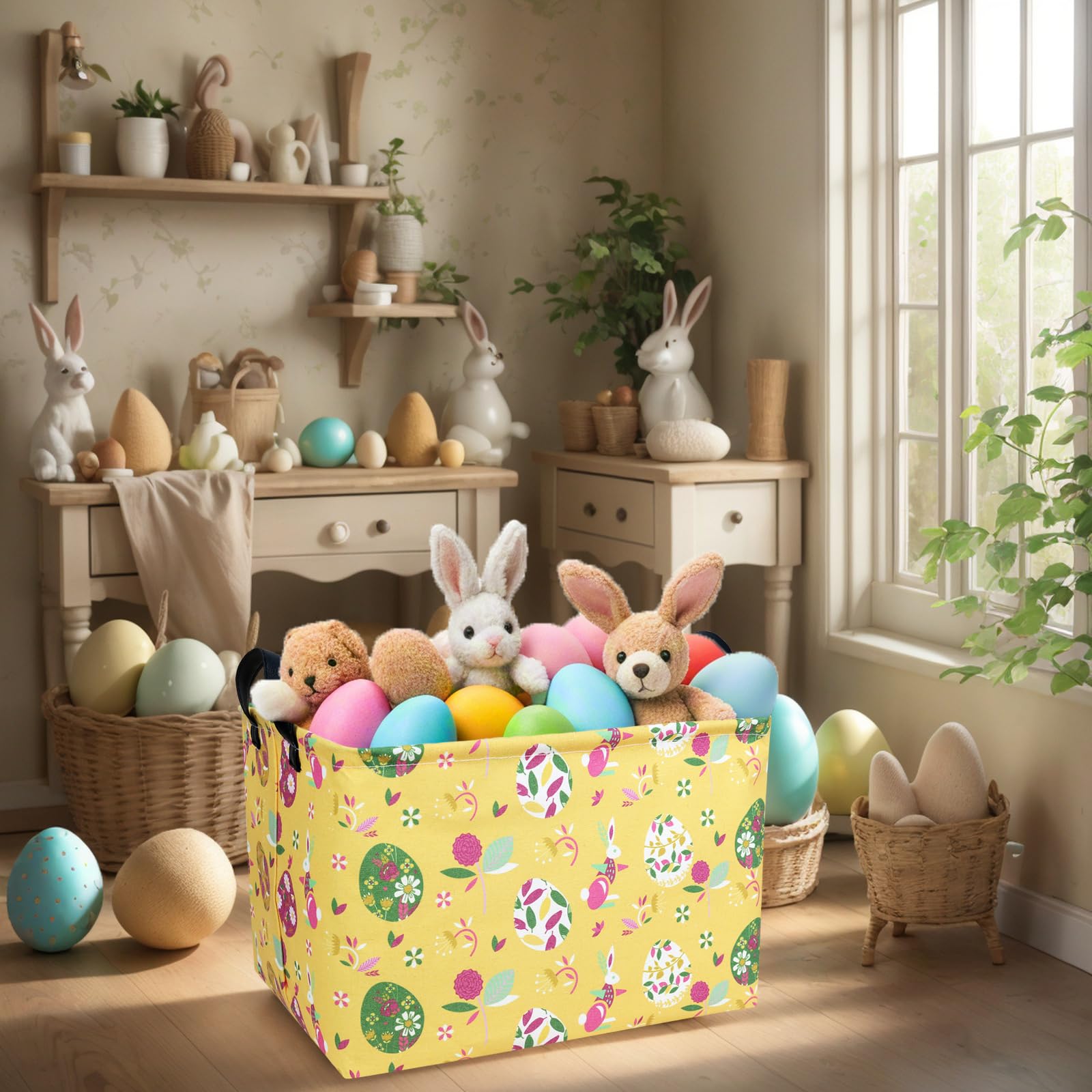  NIETEIN Personalized child Easter basket ready for name customization