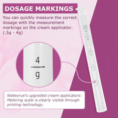 Nieteyrue applicator compatible with lubricants, creams, and gels.