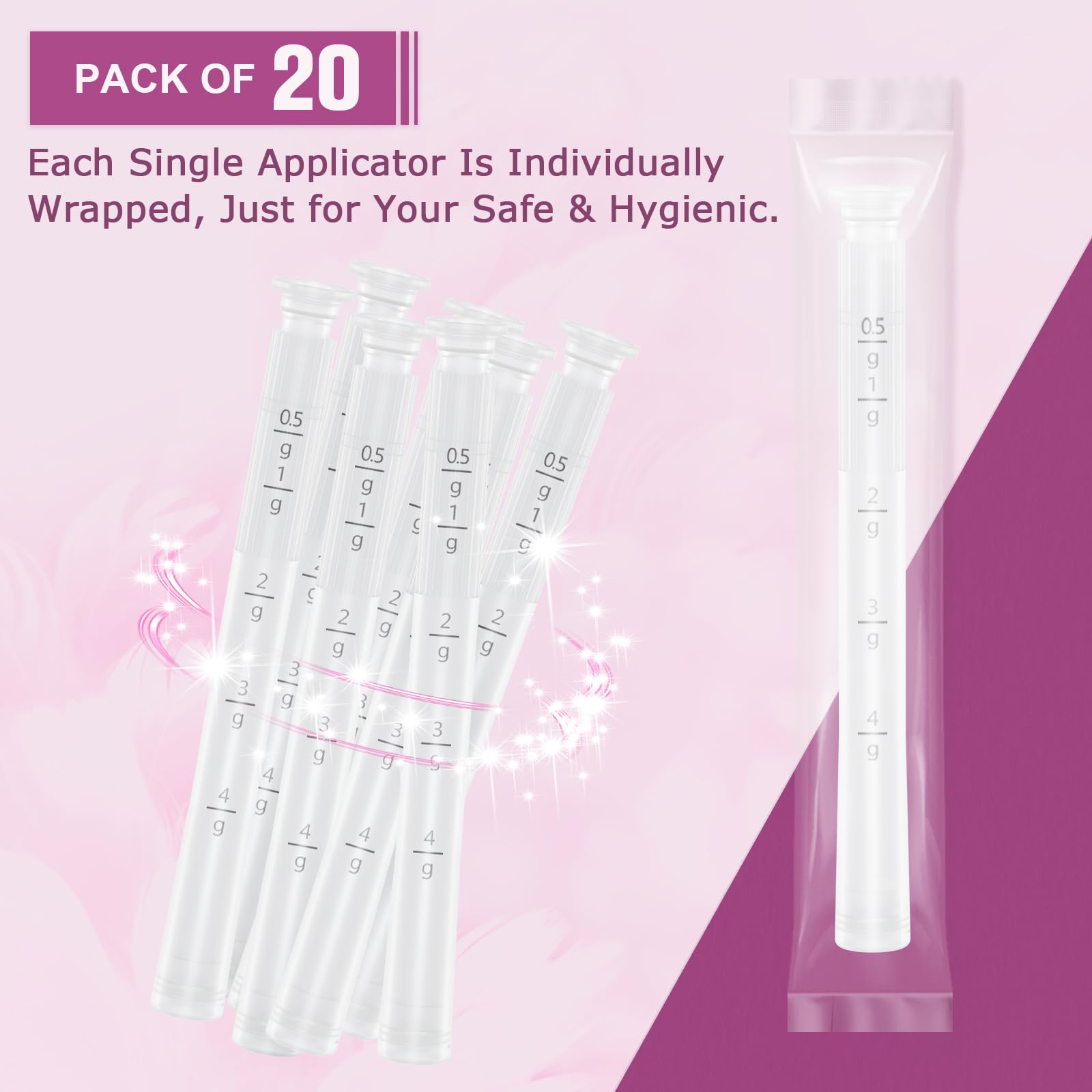 Nieteyrue 20-pack applicator for convenient regular use