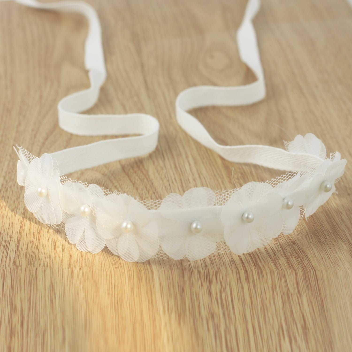 Nihao Baby baby girl headband with dainty bow for newborn outfits