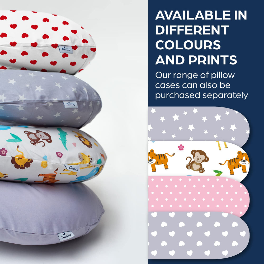Niimo pillow with baby during tummy time for comfort.