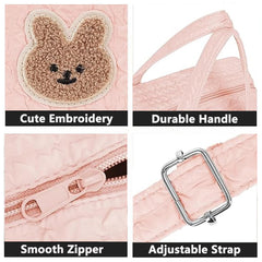 NIKUKY diaper bag tote with a structured base prevents tipping