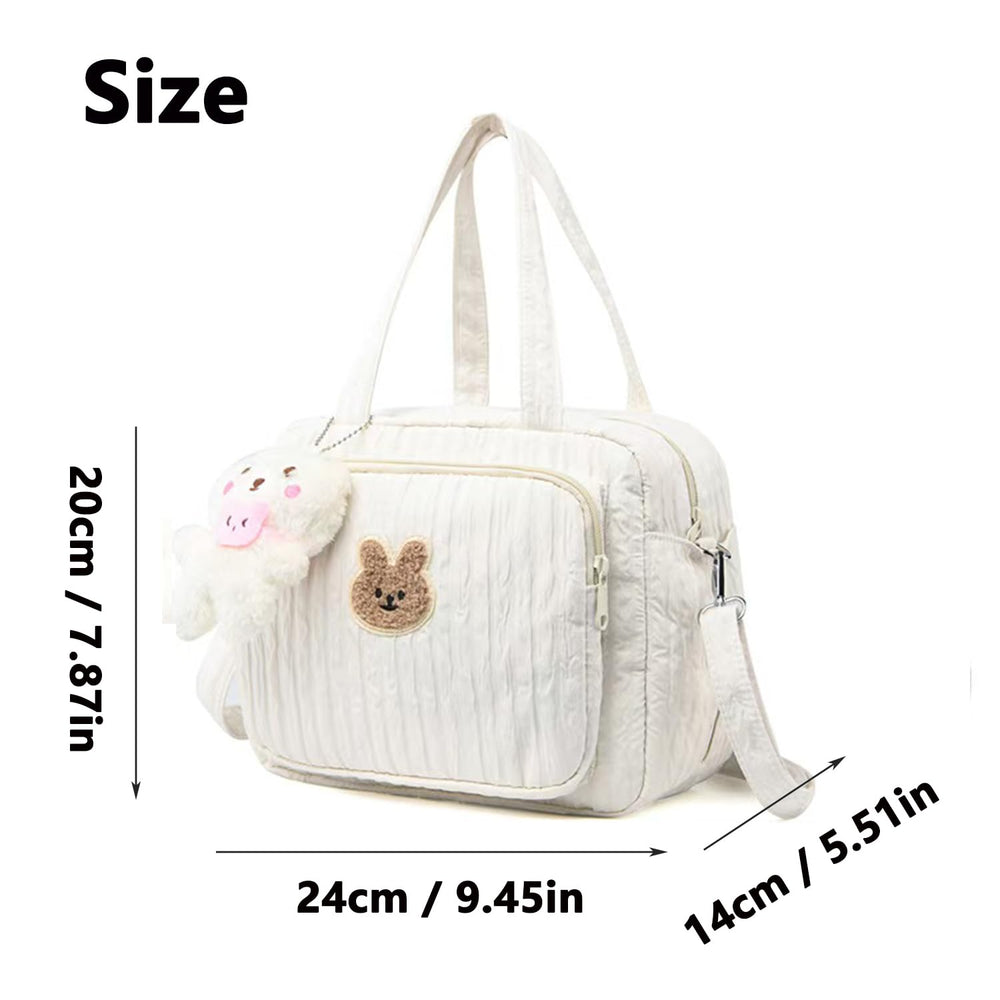 NIKUKY tote transitions from baby bag to weekend travel bag after newborn years.