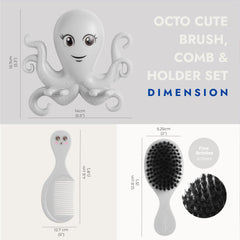 Ninabella ultra-soft baby brush for gentle smoothing of newborn hair