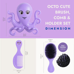 Ninabella ultra-soft baby brush with fine bristles for gentle detangling.