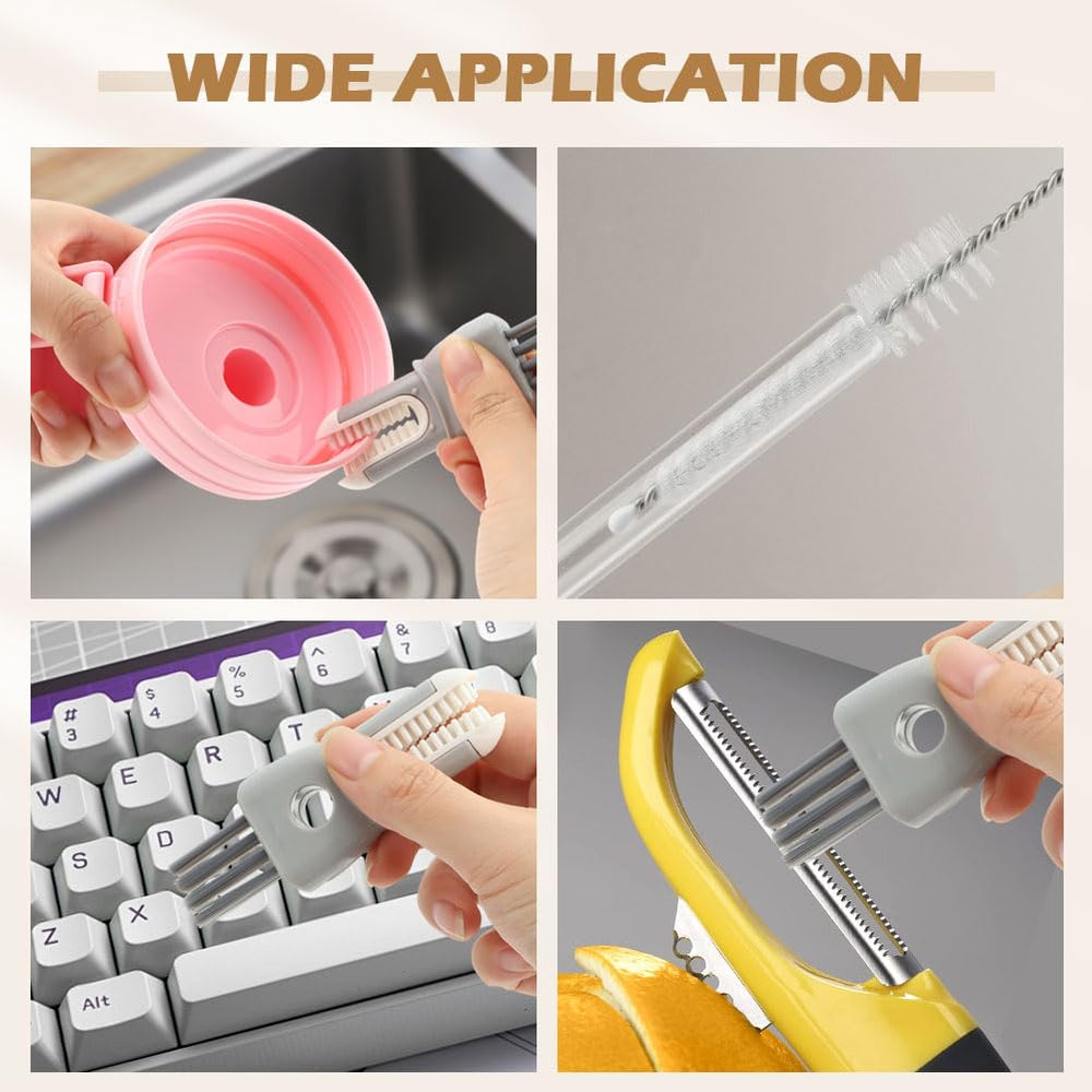 NineFOX removable nipple brush included for bottle components cleanup.