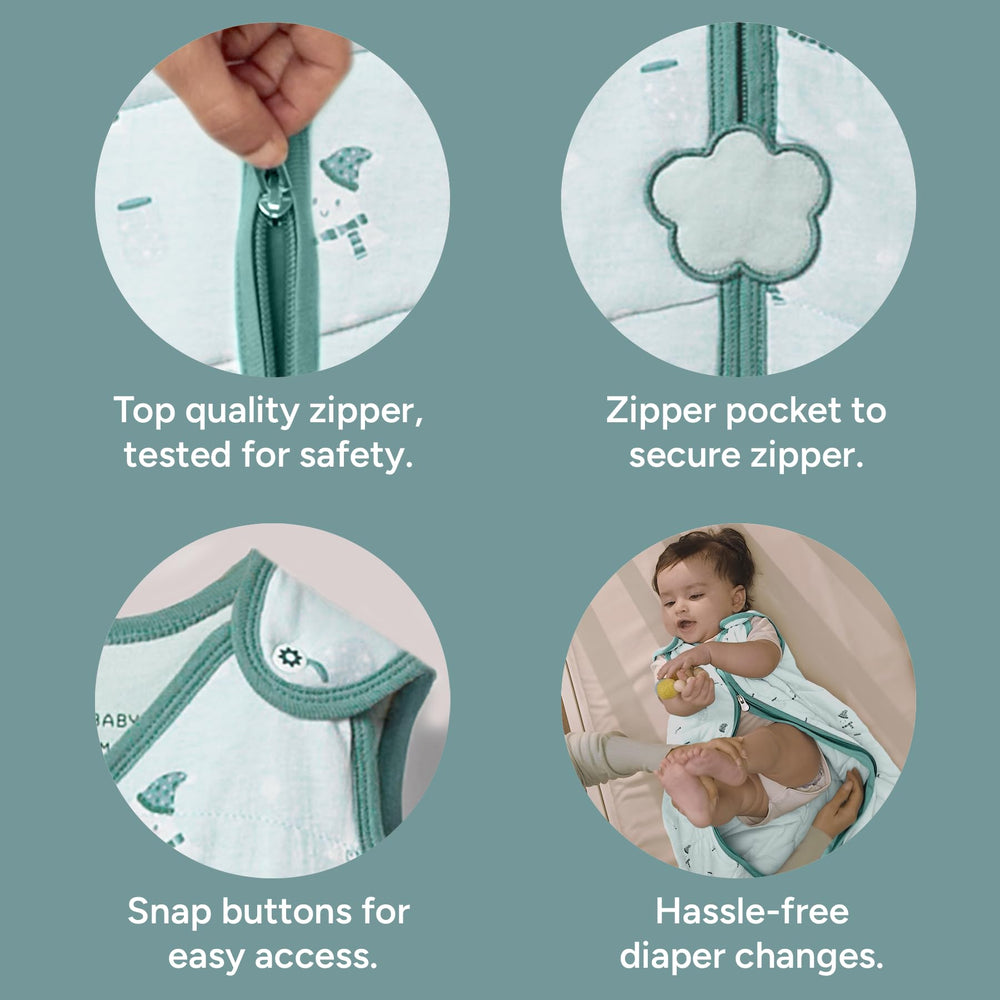 NINTARABABY Sleep Sack inner-guard demonstrates baby-safe layering and comfort