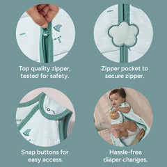 NINTARABABY Sleep Sack inner-guard demonstrates baby-safe layering and comfort
