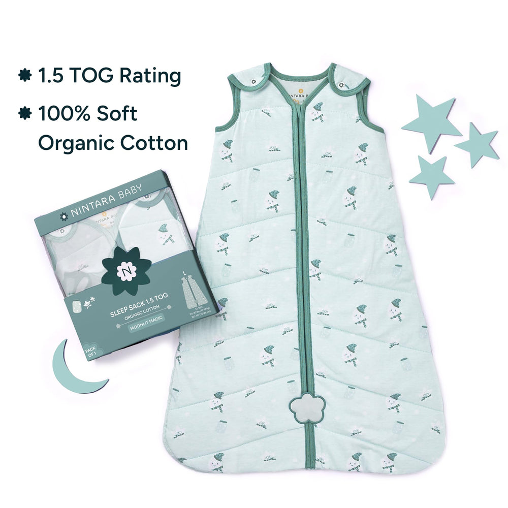 NINTARABABY Sleep Sack zipper-pocket closeup shows secure zipper for quick changes