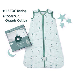 NINTARABABY Sleep Sack zipper-pocket closeup shows secure zipper for quick changes