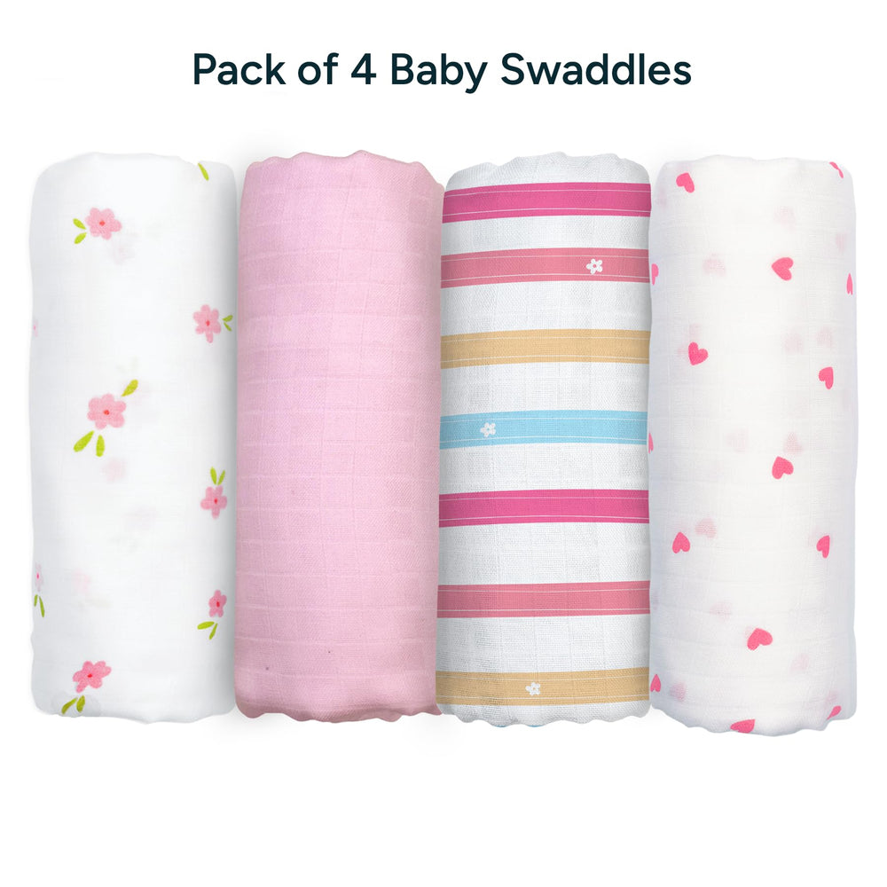 NINTARABABY gift-pack swaddle set, ideal baby shower gift.