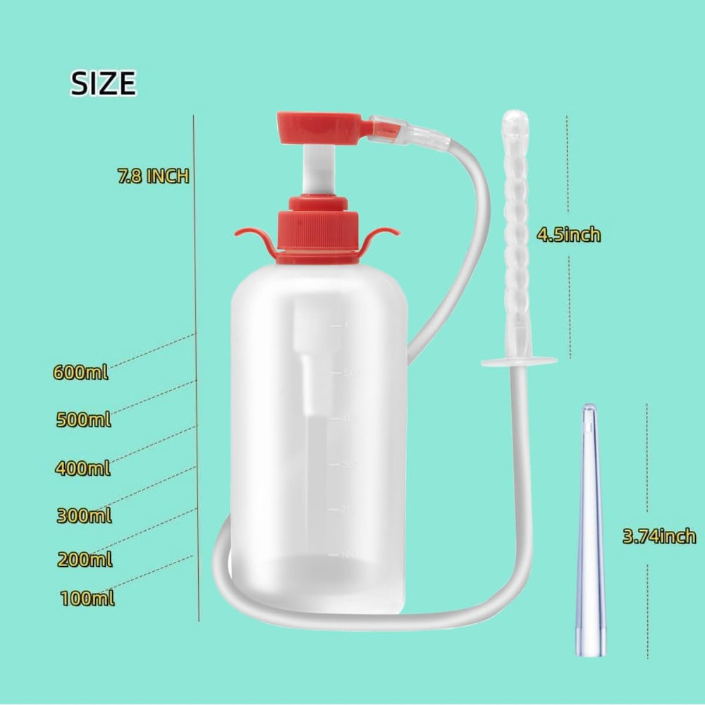 NINXIMI douche nozzle set for vaginal and anal use with flexible tips.