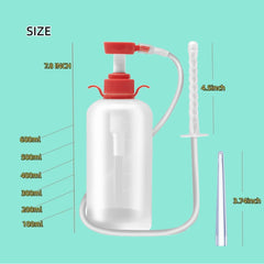 NINXIMI douche nozzle set for vaginal and anal use with flexible tips.