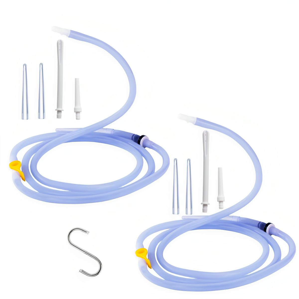 NINXIMI enema hose with flow-control clamp for precise flow