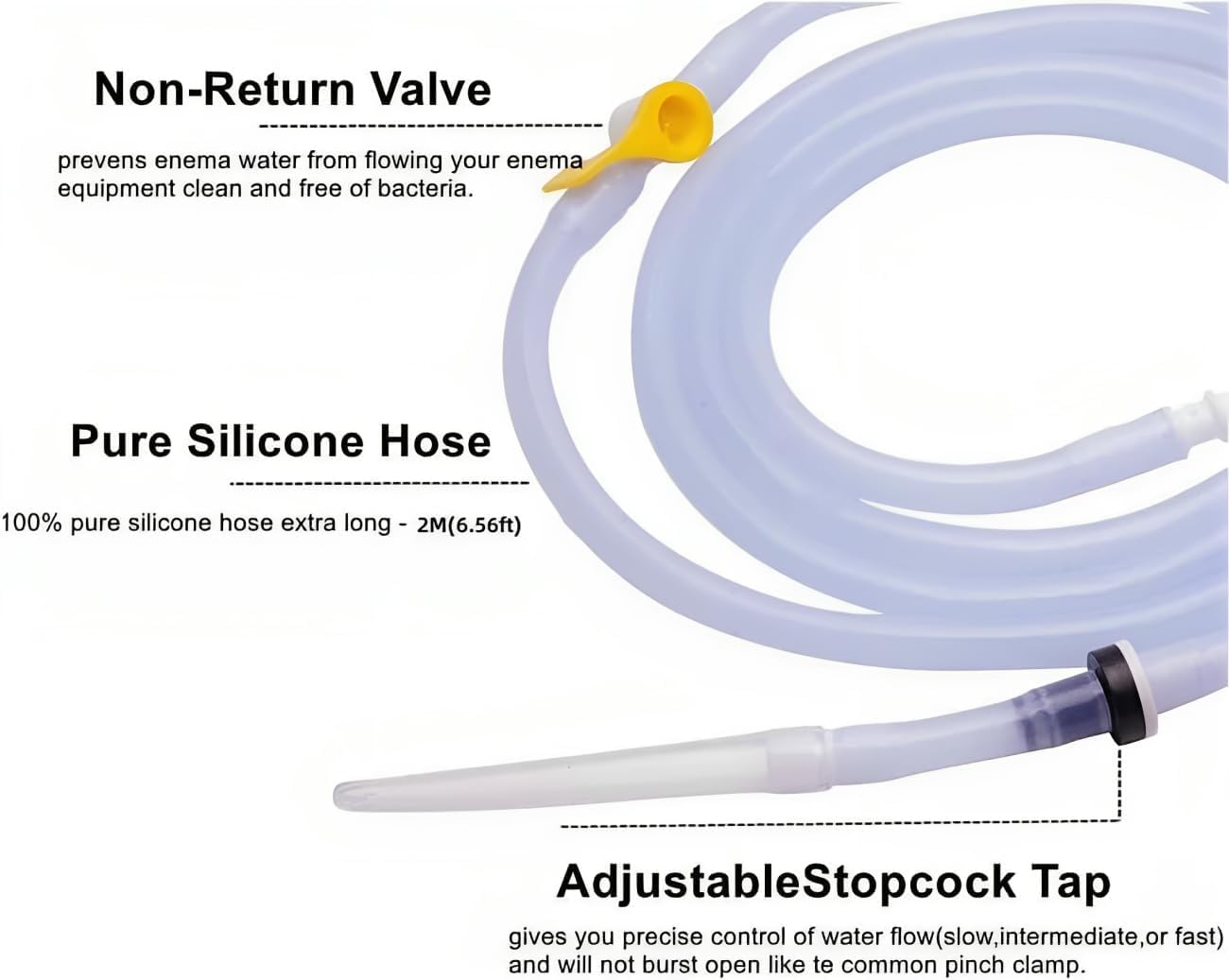 NINXIMI includes bucket, two hose kits, S-hook and manual