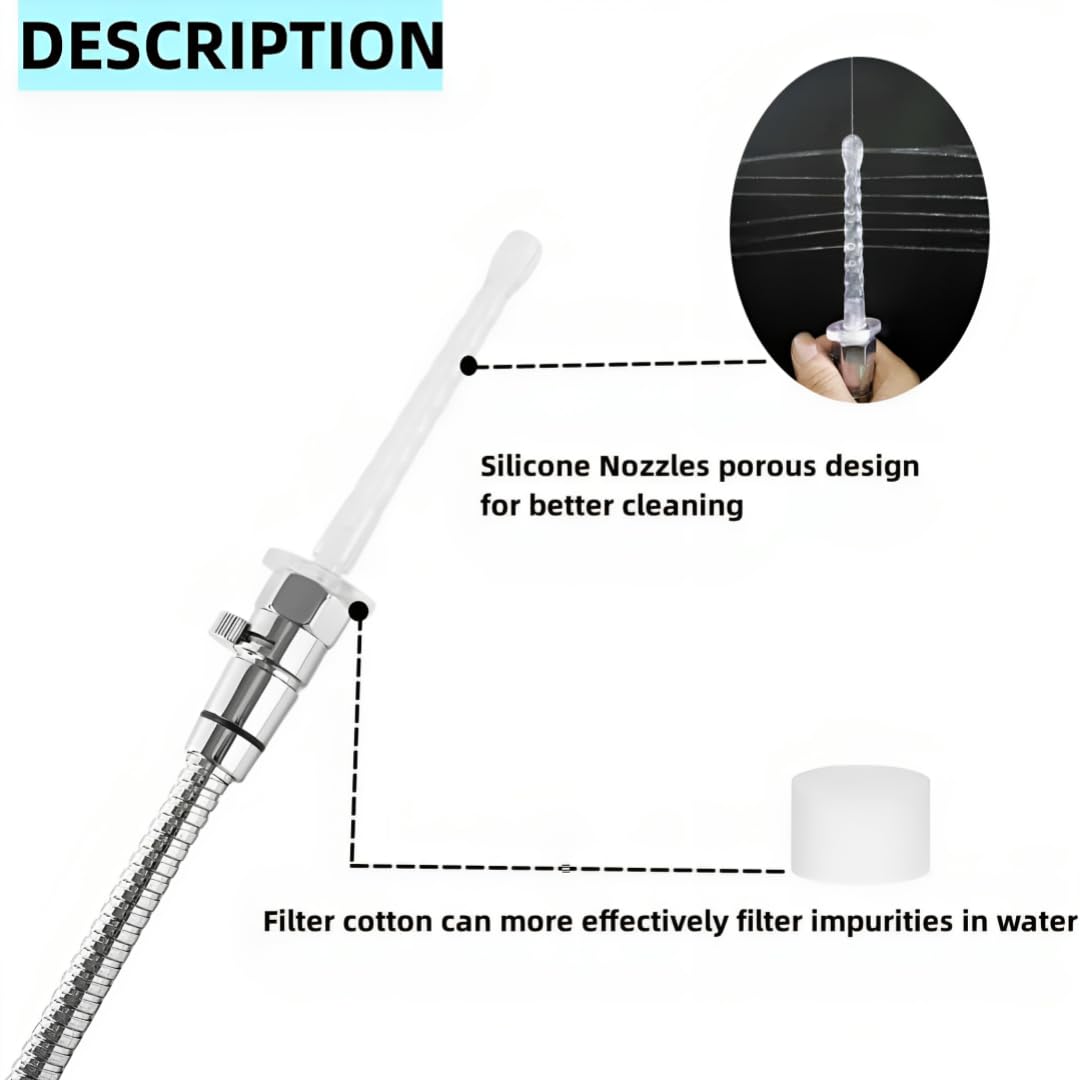 NINXIMI Diverter valve enables gradual water control for comfort.