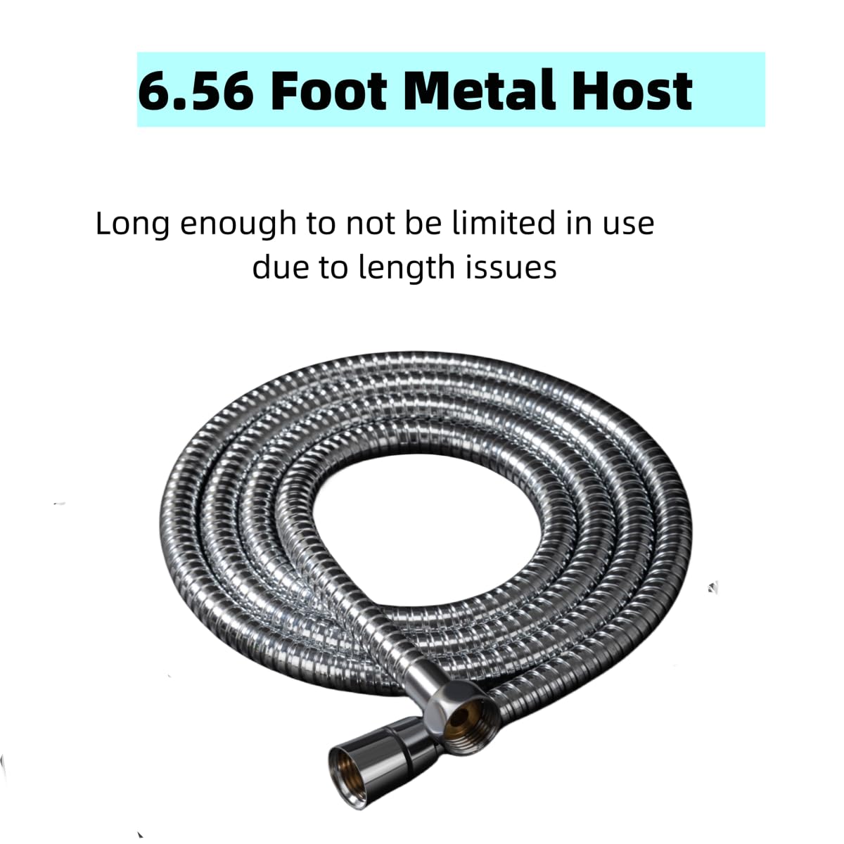 NINXIMI Shower Enema hose 6.56 ft provides flexible reach during use.