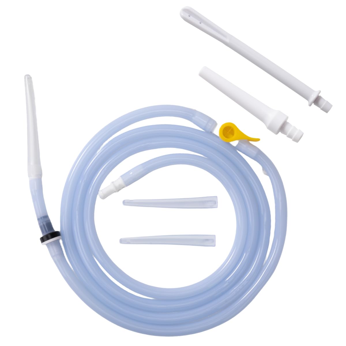 NINXIMI silicone enema hose measures 6.56 feet for flexible reach