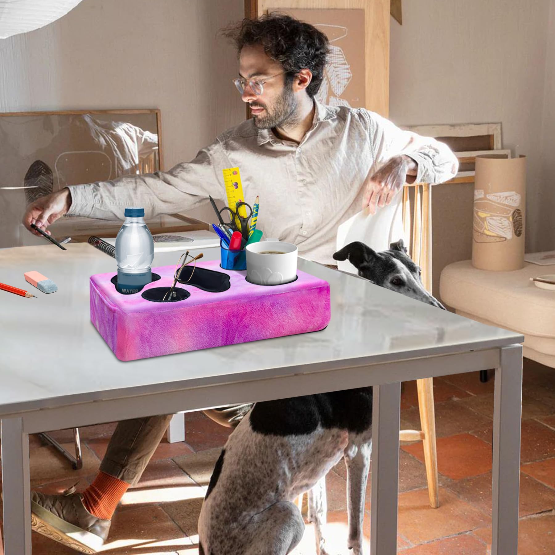NISDOING 14-inch by 10.6-inch footprint fits five-size holes and a quick-access pocket.