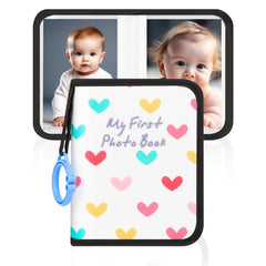 Niselity baby photo book cover showing 21 photo capacity for keepsakes