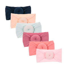 Nishine 6-pack baby headbands in colorful set for photoshoots and daily wear.