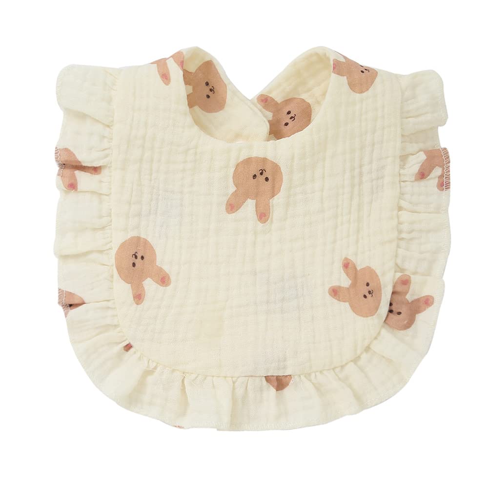 Nishine baby drool bib set coordinates with outfits for easy styling.