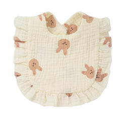 Nishine baby drool bib set coordinates with outfits for easy styling.