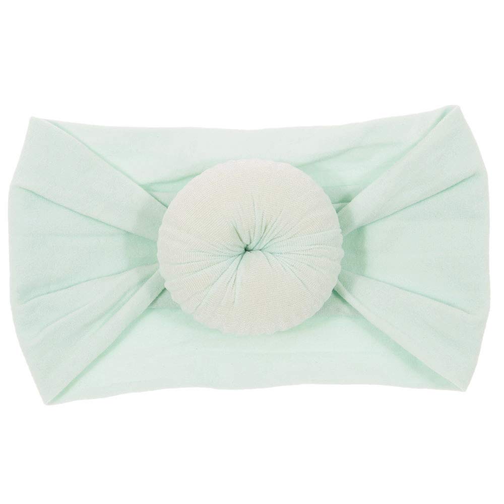 Nishine elastic turban-style headwraps offer secure fit for 0-5 year olds.