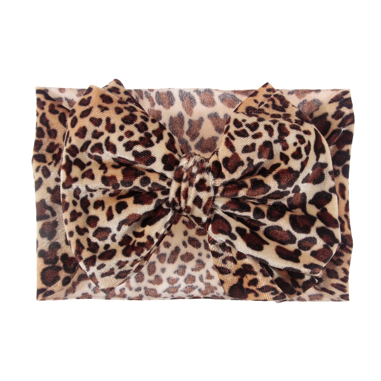 Nishine leopard headwrap color swatches show five bright options.