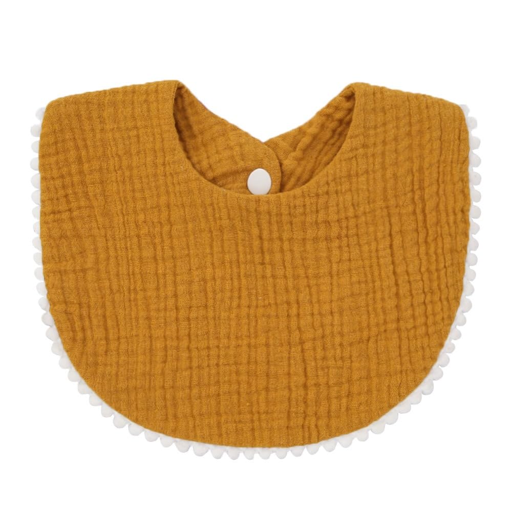 Nishine mealtime absorbent bib demonstrates practical drool protection