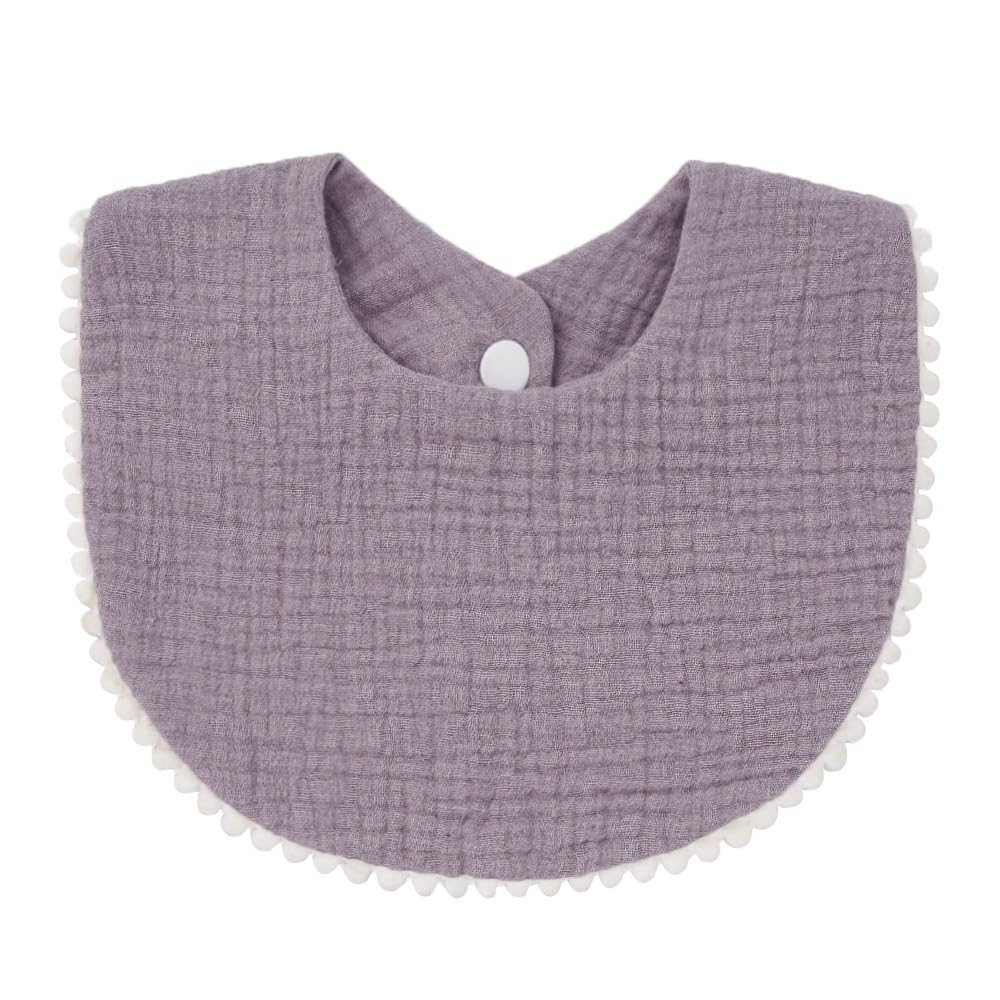Nishine soft-knit baby bibs feel gentle against delicate skin