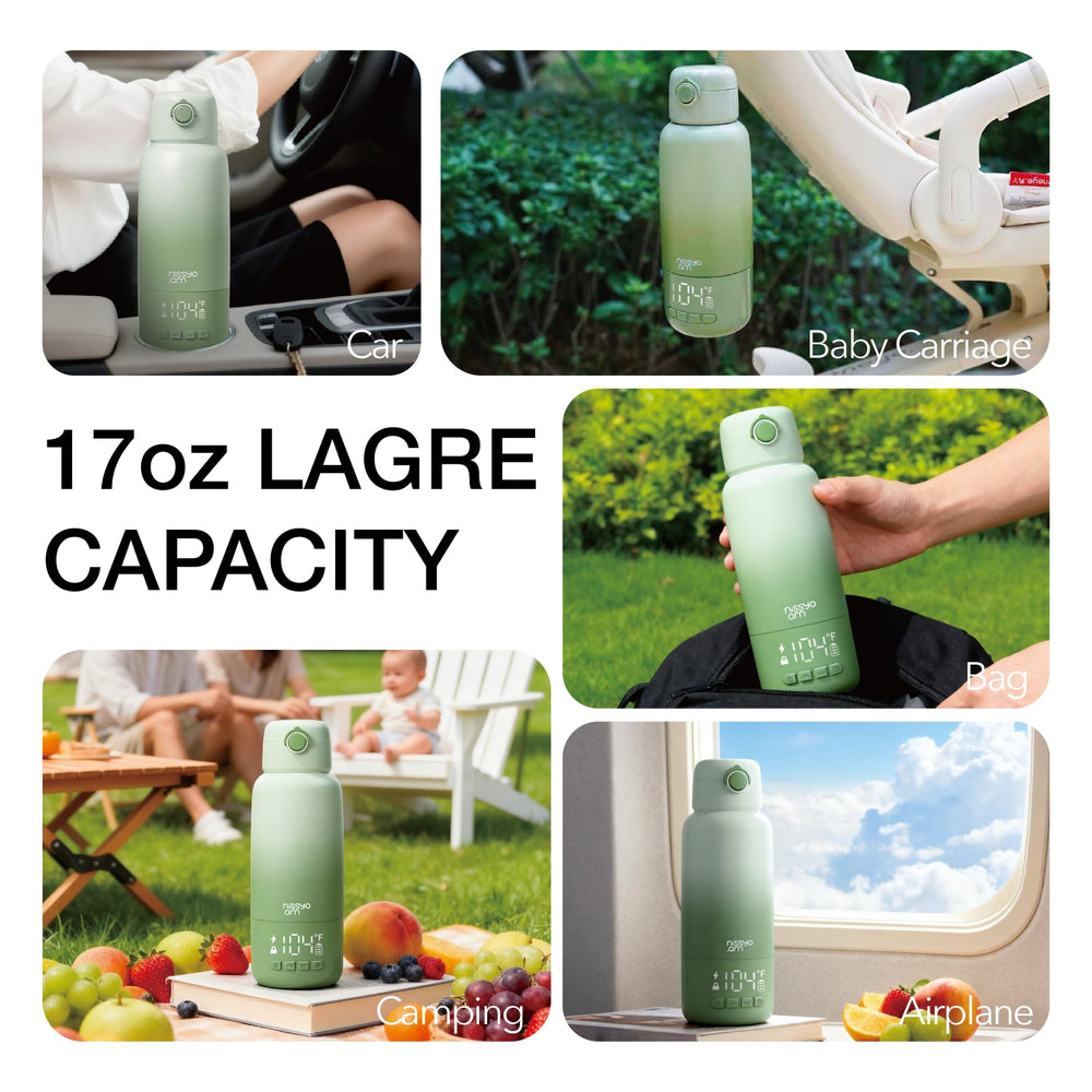 NISSYO.AM pasteurization mode offers high-heat warming for safe use.