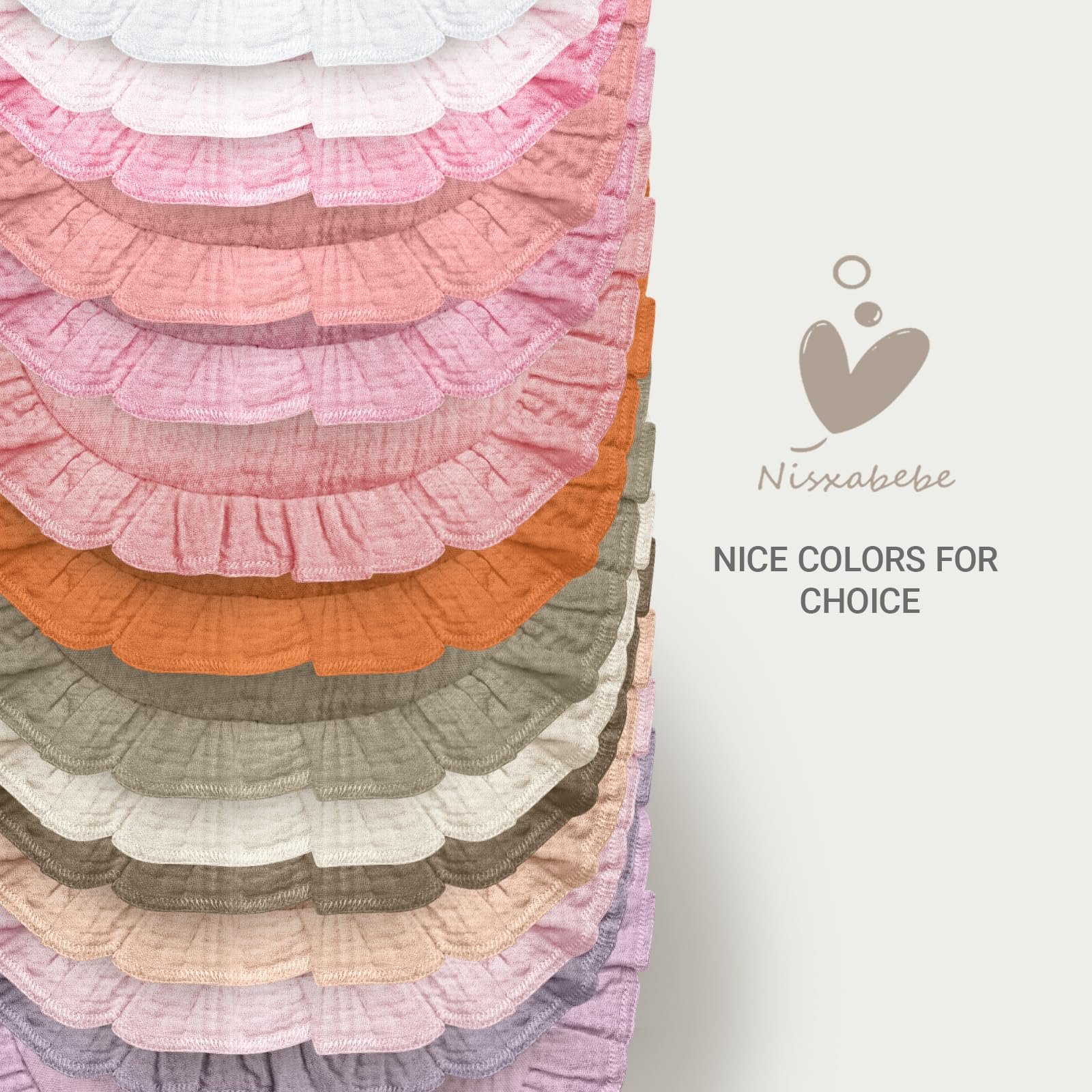 NISXABEBE gift-ready bib pack for baby showers or birthdays.