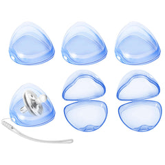 NISXABEBE pacifier case six-pack blue keeps pacifiers clean on the go