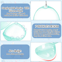 NISXABEBE silicone lanyards shown for easy hanging on a diaper bag or stroller.