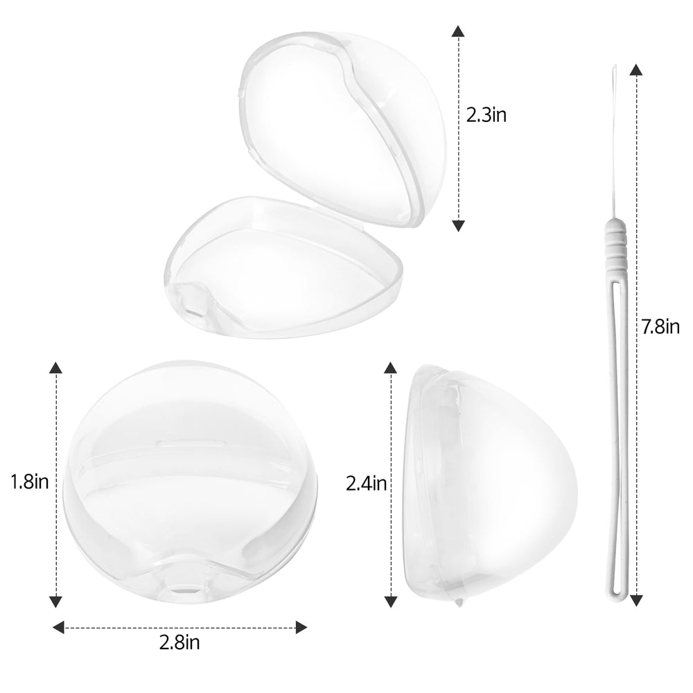Compact travel-friendly container keeps baby’s soother organized in diaper bags.