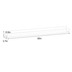 NIUBEE Kids Acrylic Floating Shelf wall-mount setup with sturdy installation
