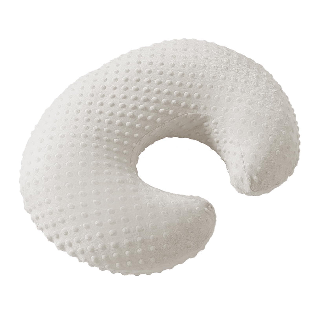 NIVAVA BABY nursing pillow in use with baby for ergonomic feeding.