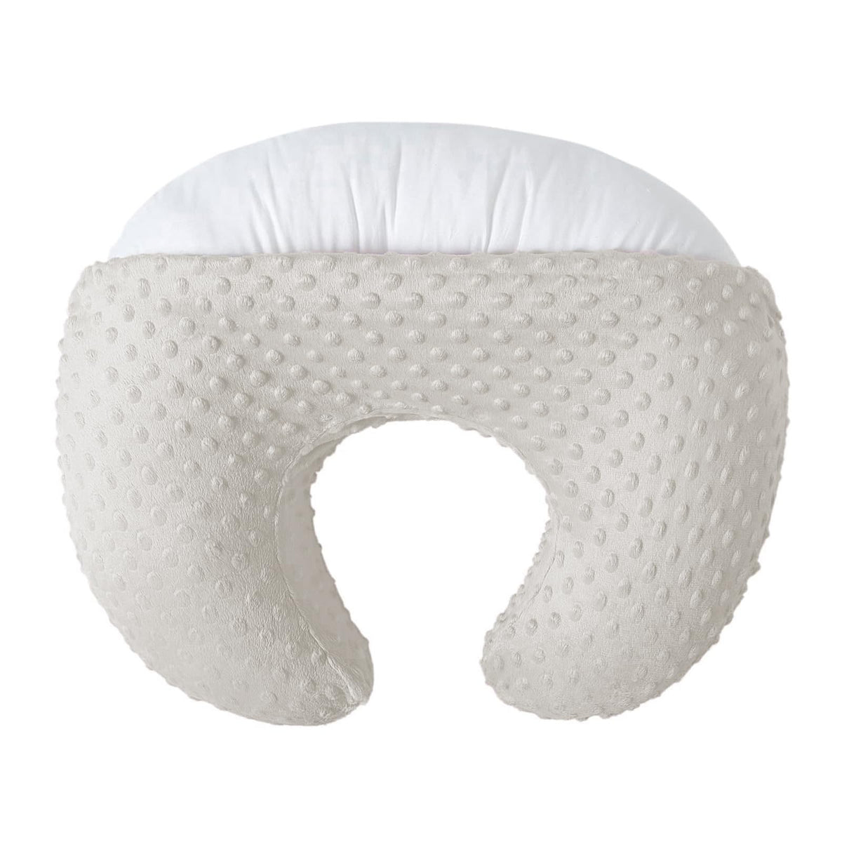 NIVAVA BABY nursing pillow sand cover closeup for durable soft support.