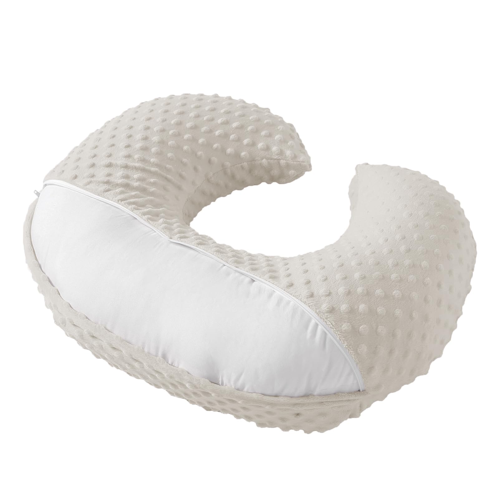 NIVAVA BABY nursing pillow vacuum packaged for compact shipping.