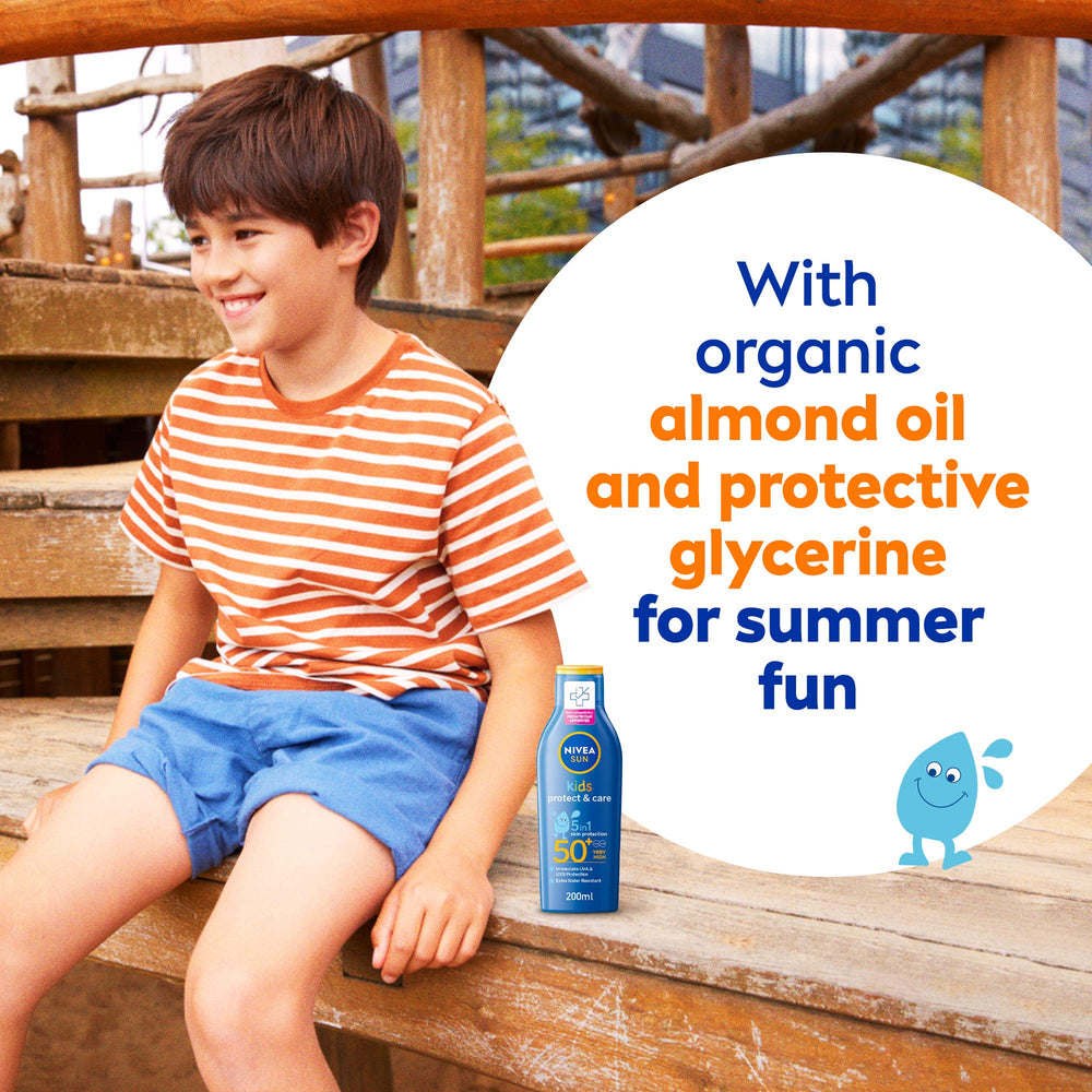 Nivea Sun Kids Lotion panthenol formula nourishing skin