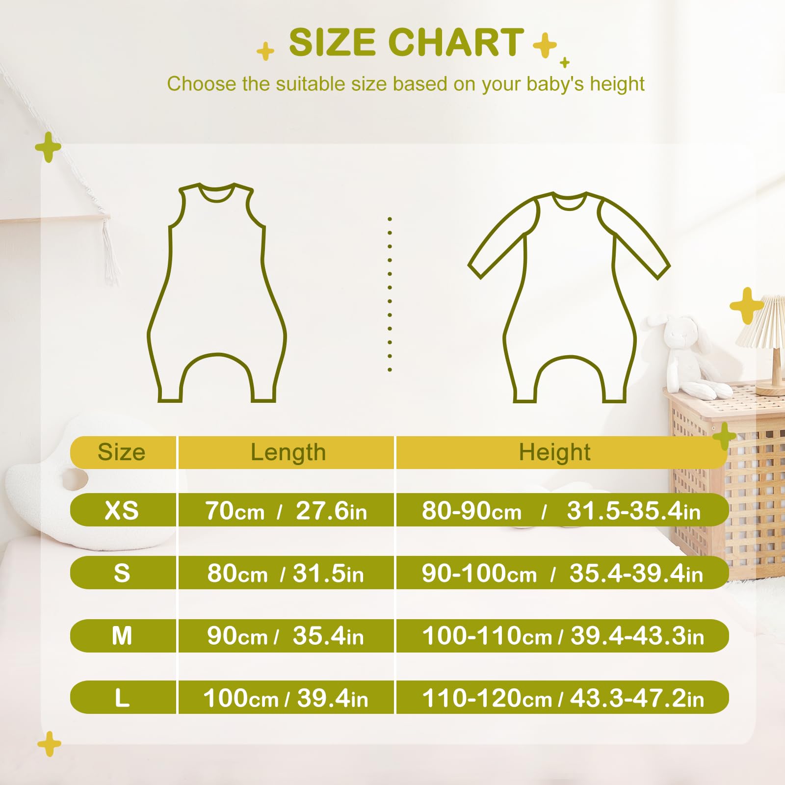 Nivolltha bottom crotch snaps simplify nighttime diaper changes.