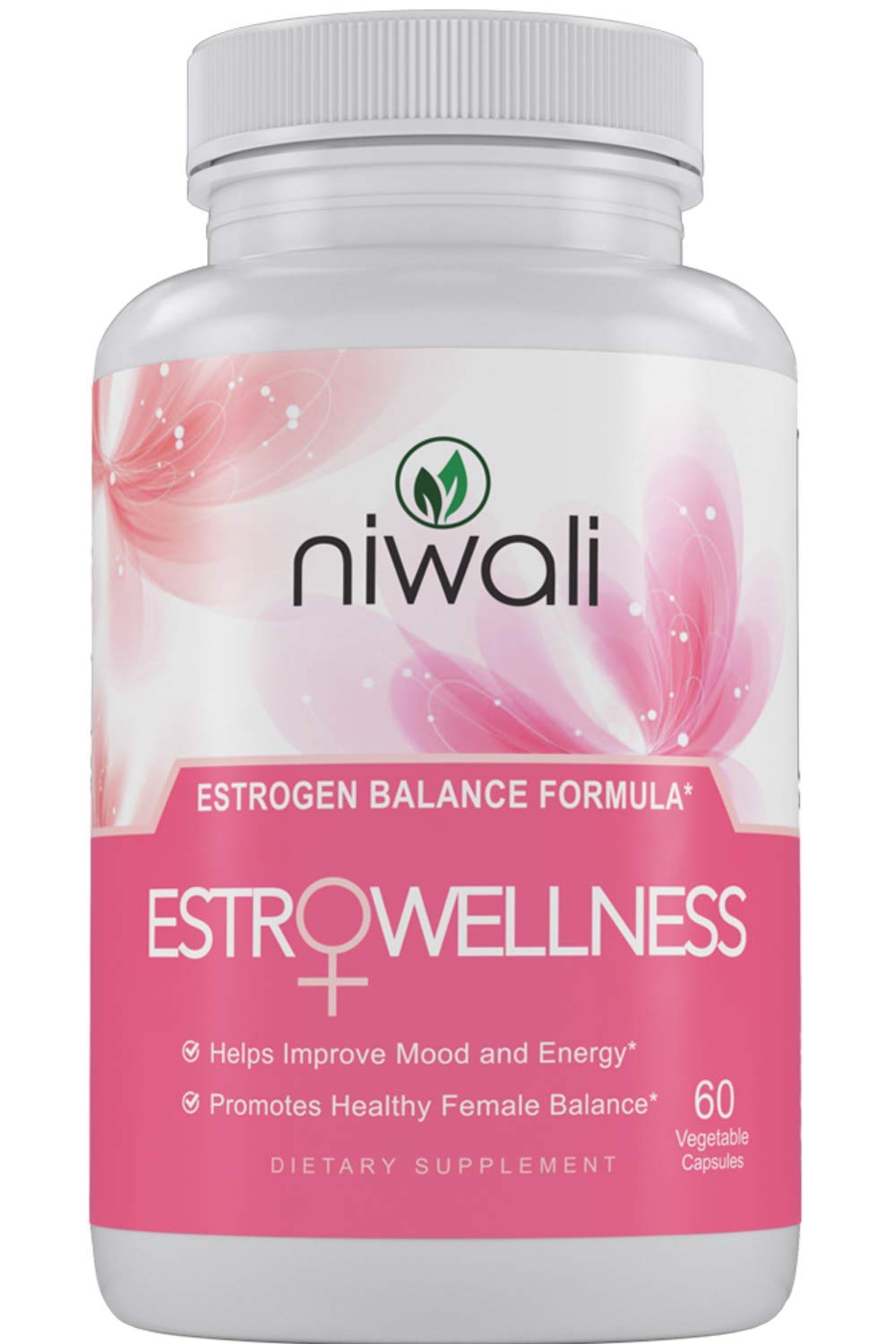 NIWALI Estrogen bottle front view highlighting daily hormone balance potential