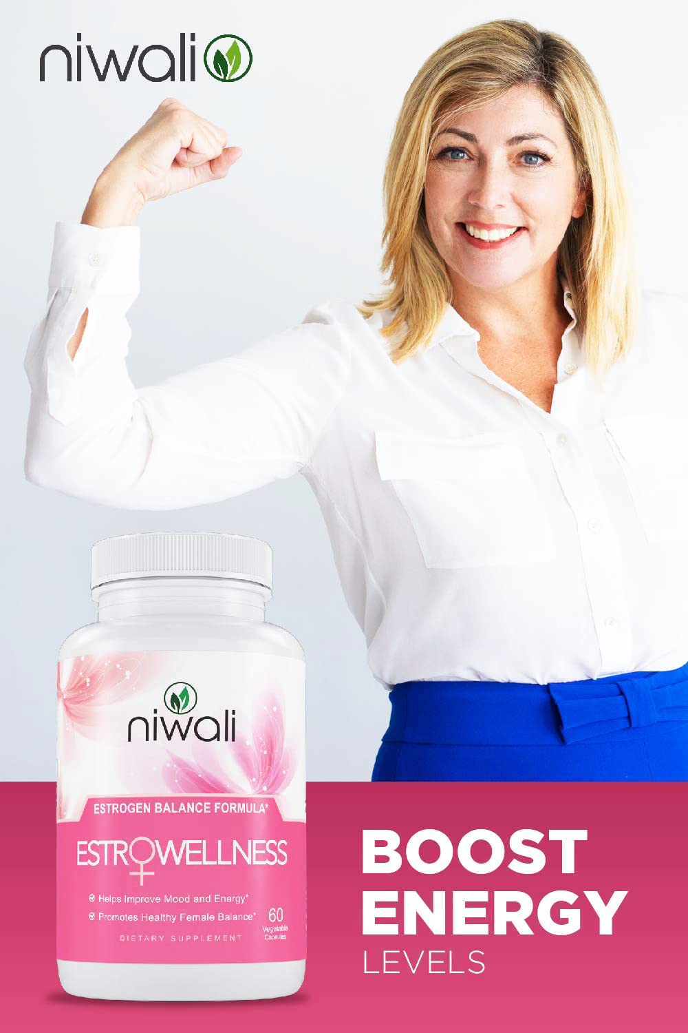 NIWALI Estrogen daily routine setup on table suggesting consistency
