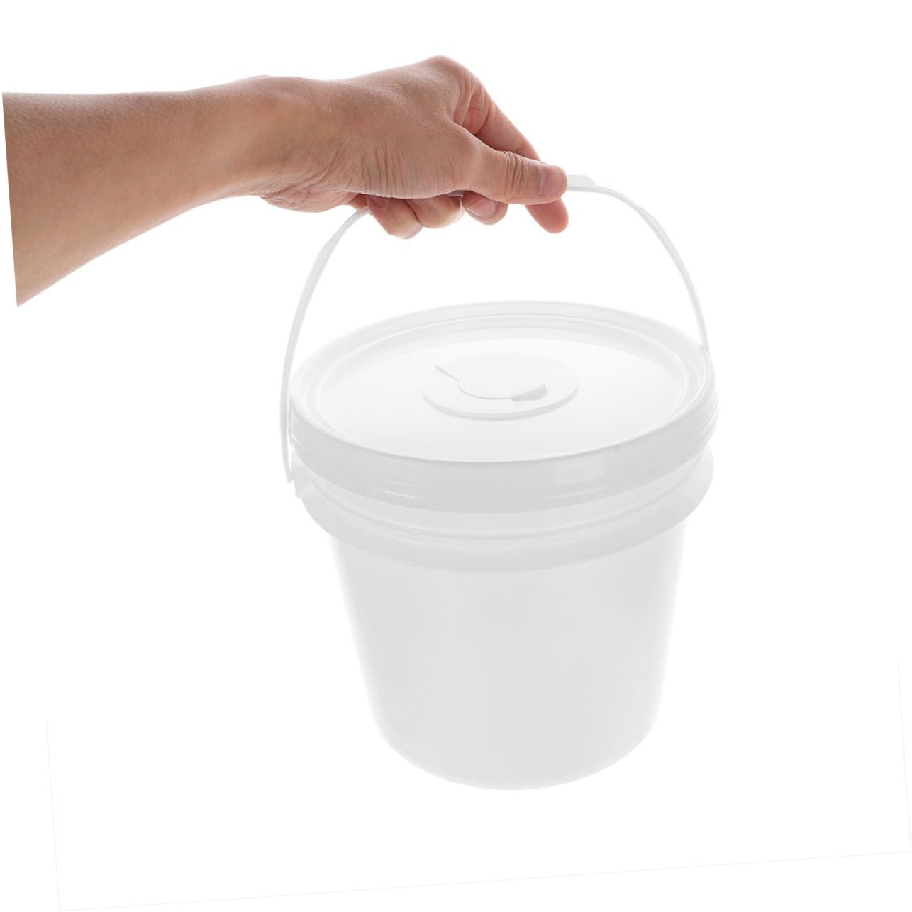 NIYANGLE bathroom and kitchen multiuse bucket stores wipes and towels neatly.