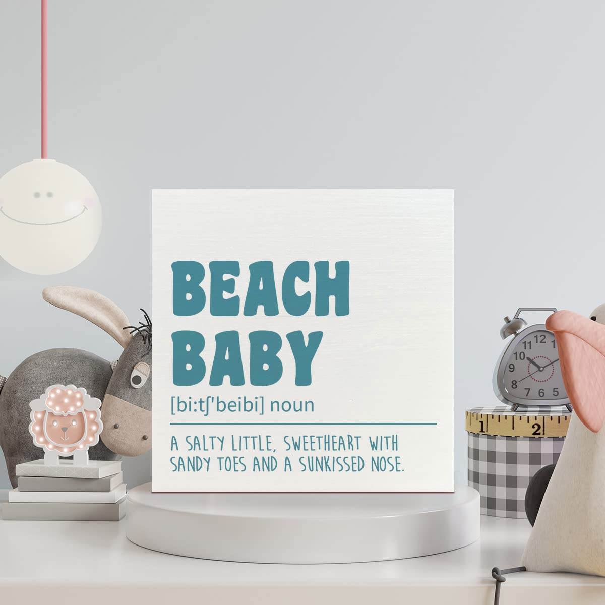 NKBINLILI Inspirational nursery decor sign enhances desks or shelves with warmth.